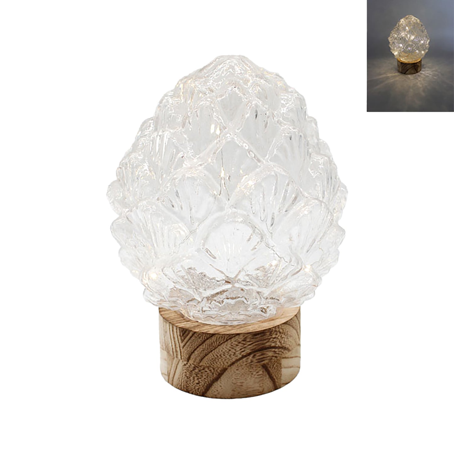 GXS43249 - Large Glass Pinecone