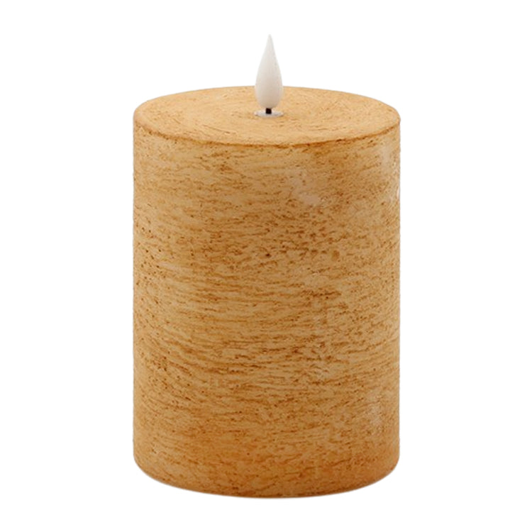 LAS34136 - Short Thick Cinnamon LED Pillar