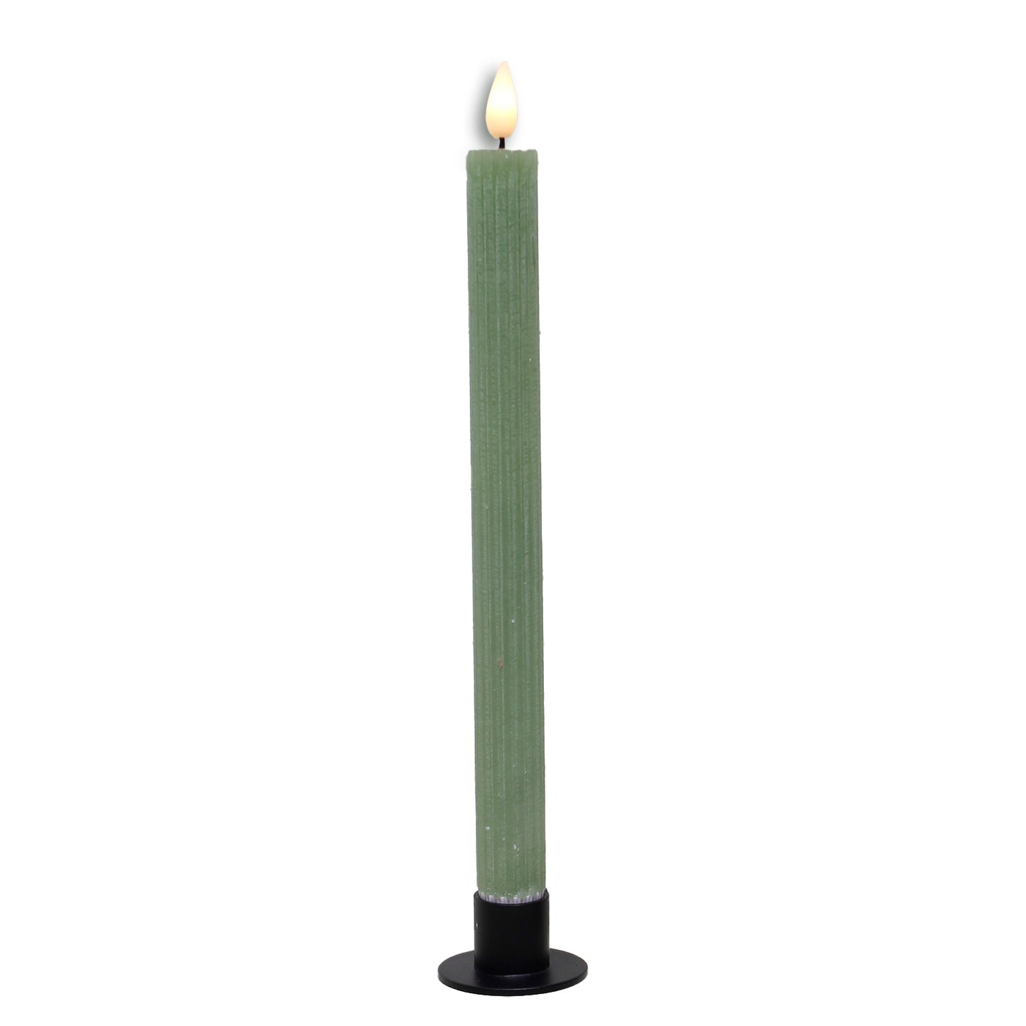 LAS41033T - Tall Sage Ridged LED Taper