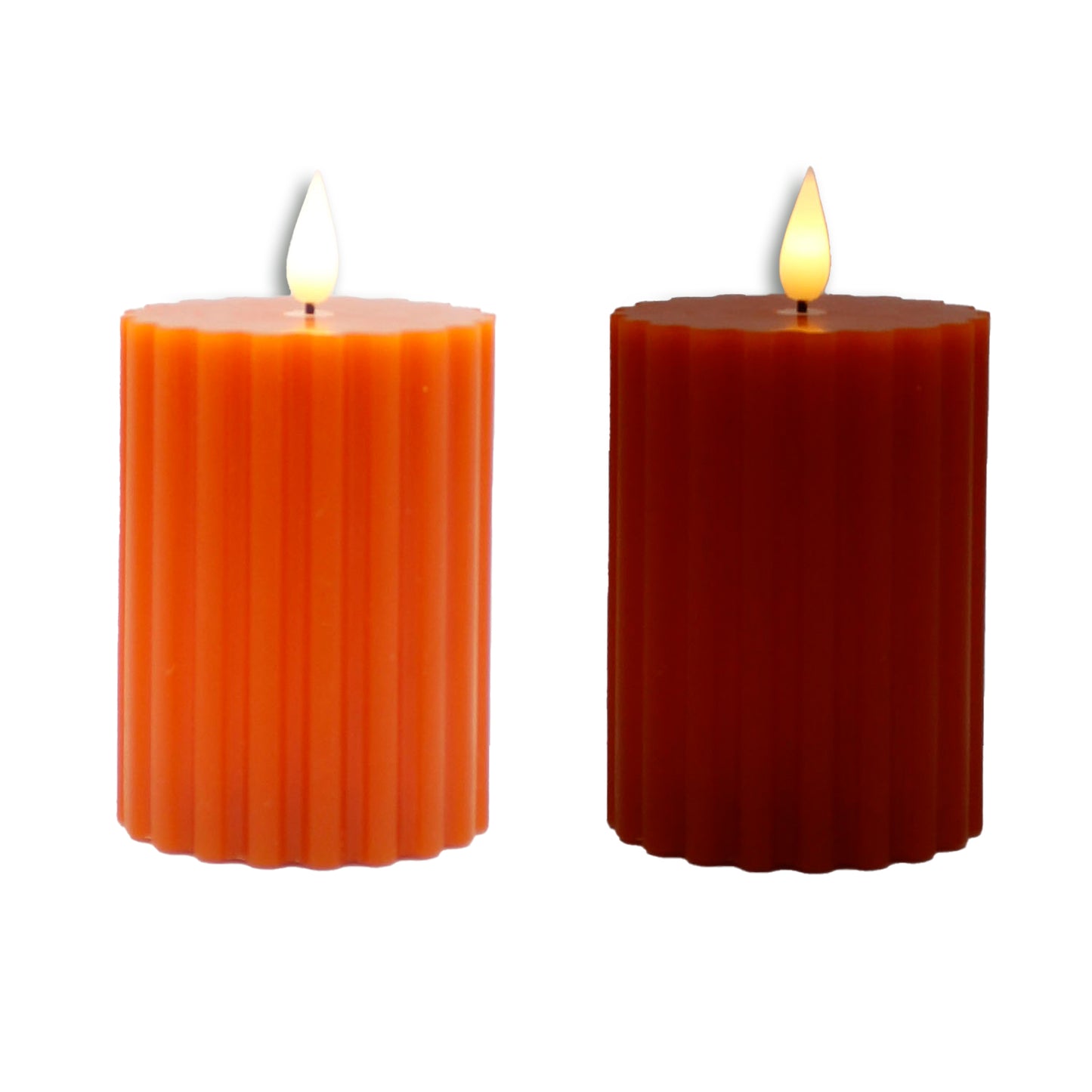 LAS41034-4T - 4 in tall Apricot Breeze LED Pillar