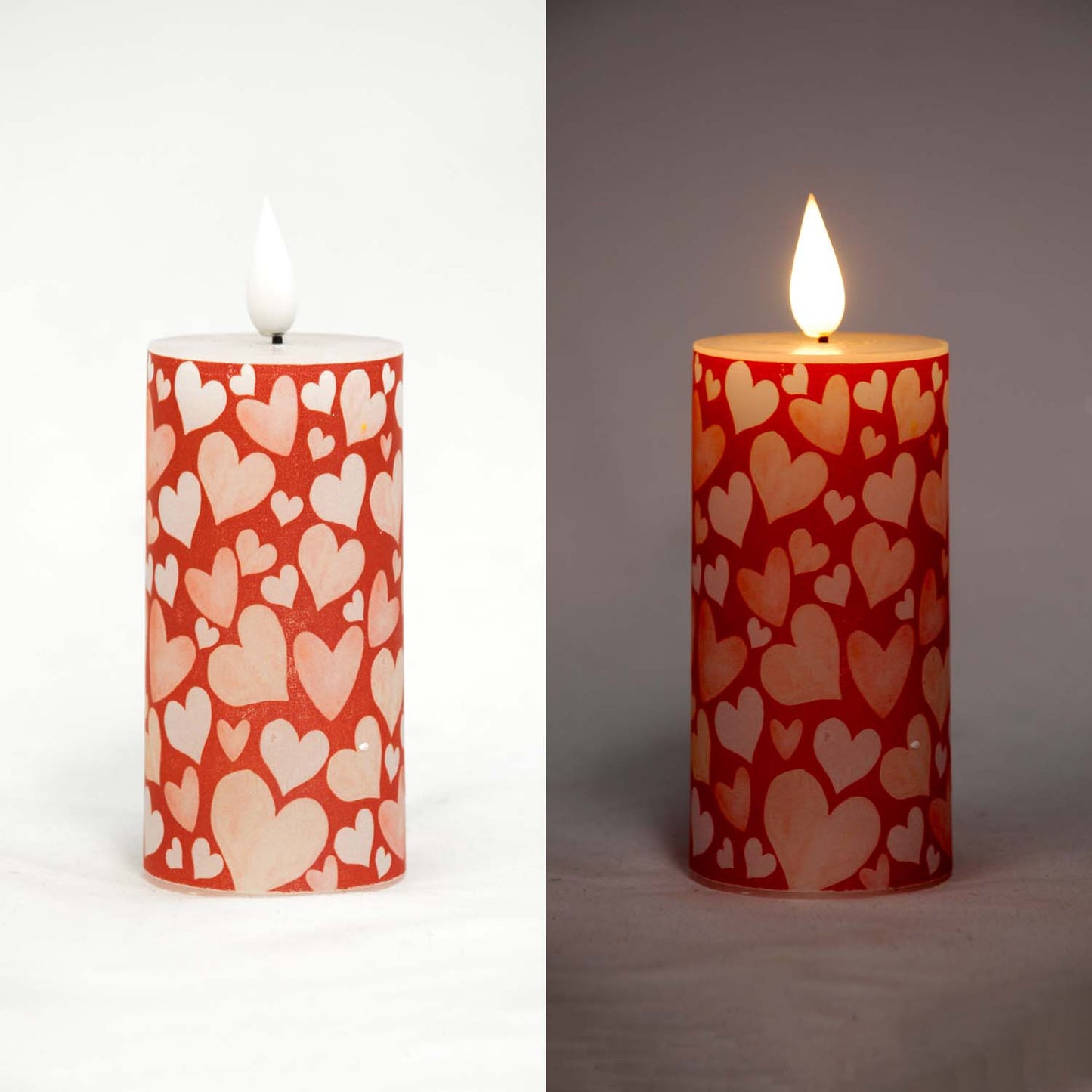 LAS57113 - Hearts Votive LED Candle