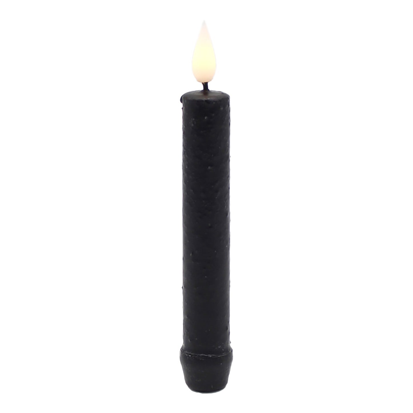 LAS57177-BK - Black LED Taper Candle