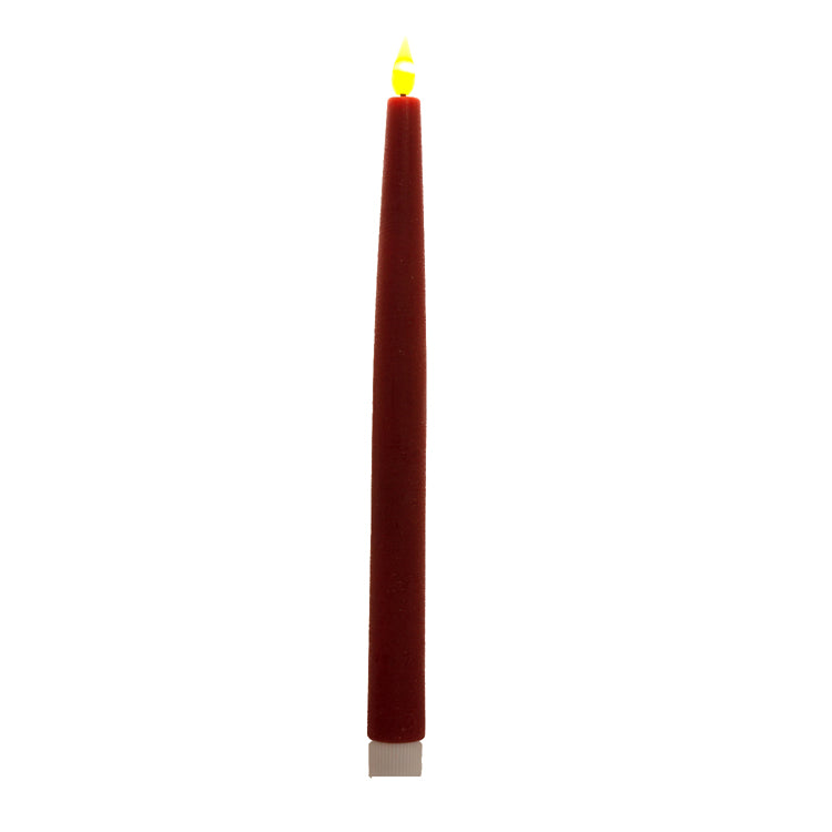 LXS13467T - Tall Red Realistic LED Taper