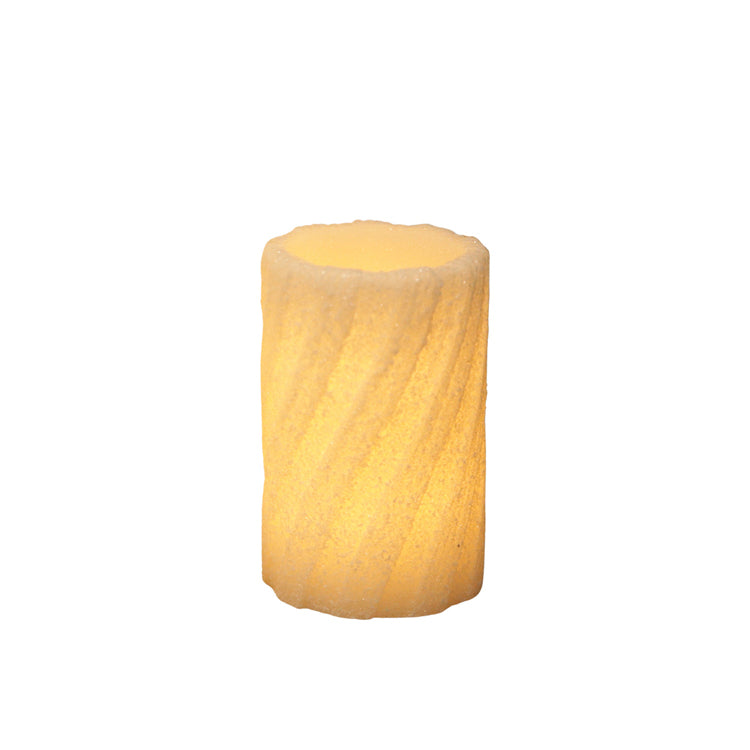 LXS39317T-5 - Medium Twisted LED Pillar Candle