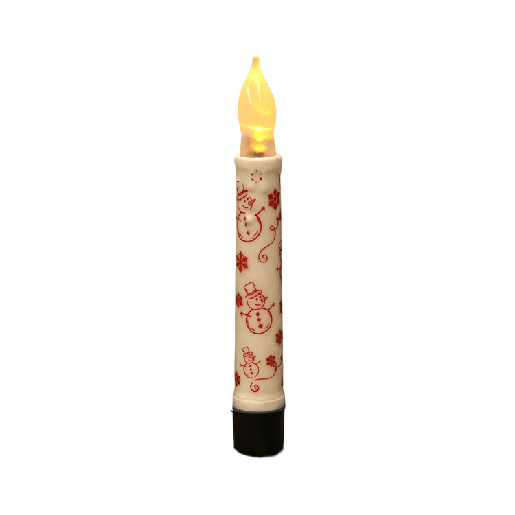 LXS39354T - Red and White Frosty LED Taper