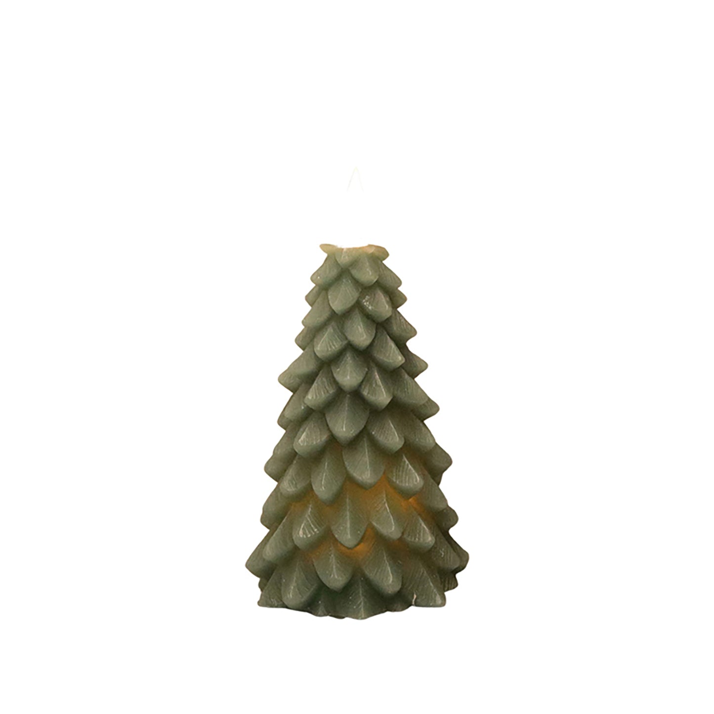 LXS39415T - Large Green LED Christmas Tree Candle