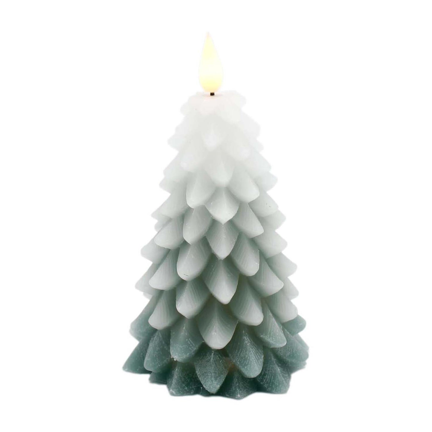 LXS59236T - Small Frosted Green LED Tree Candle