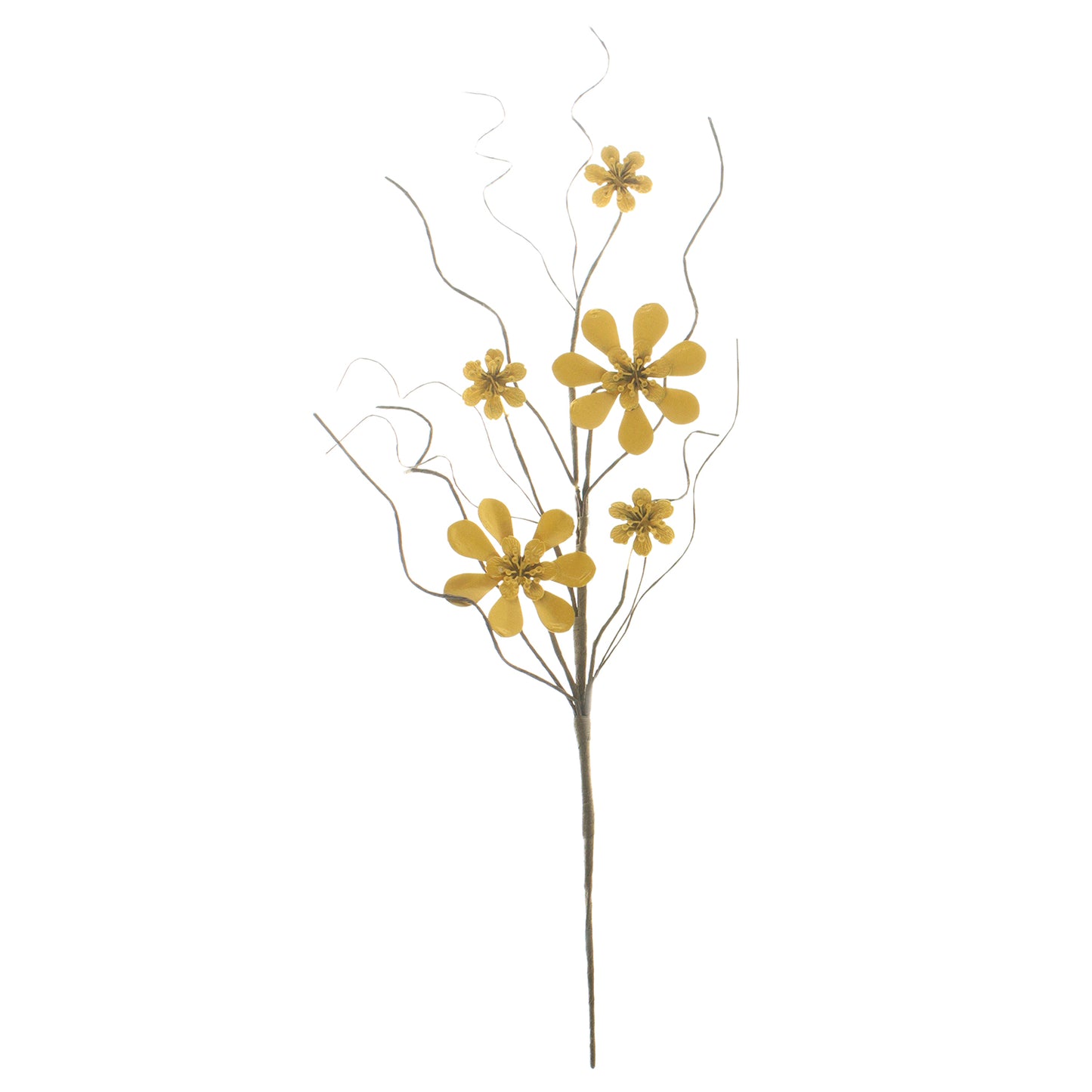 MAD24002B - Yellow Metallic Daisy Pick