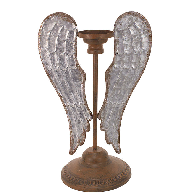 MAF07162 - Metal Angel Wing Candle Holder
