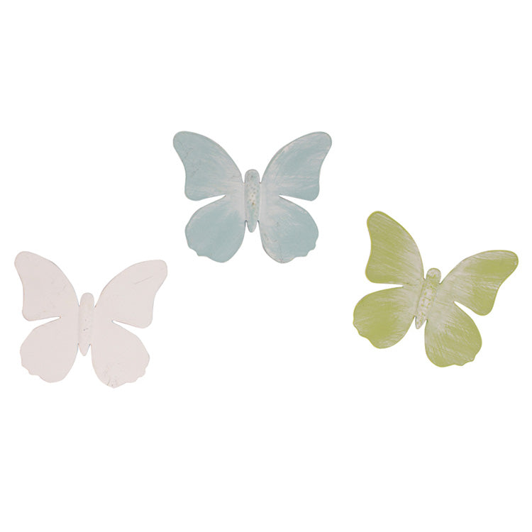 MAF07699-3A - 3 Assorted Solid Butterfly Magnets