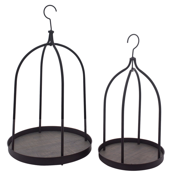 MAF11336-2S - Set of 2 Open Round Lanterns