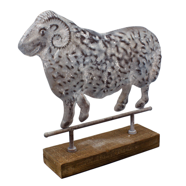 MAF24071 - Metal Sheep on Stand