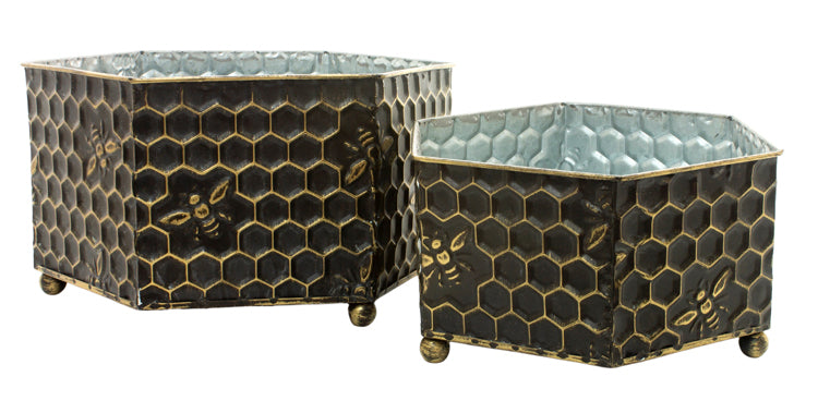 MAF24156-2S - Set of 2 Hexagonal Honeycomb Trays