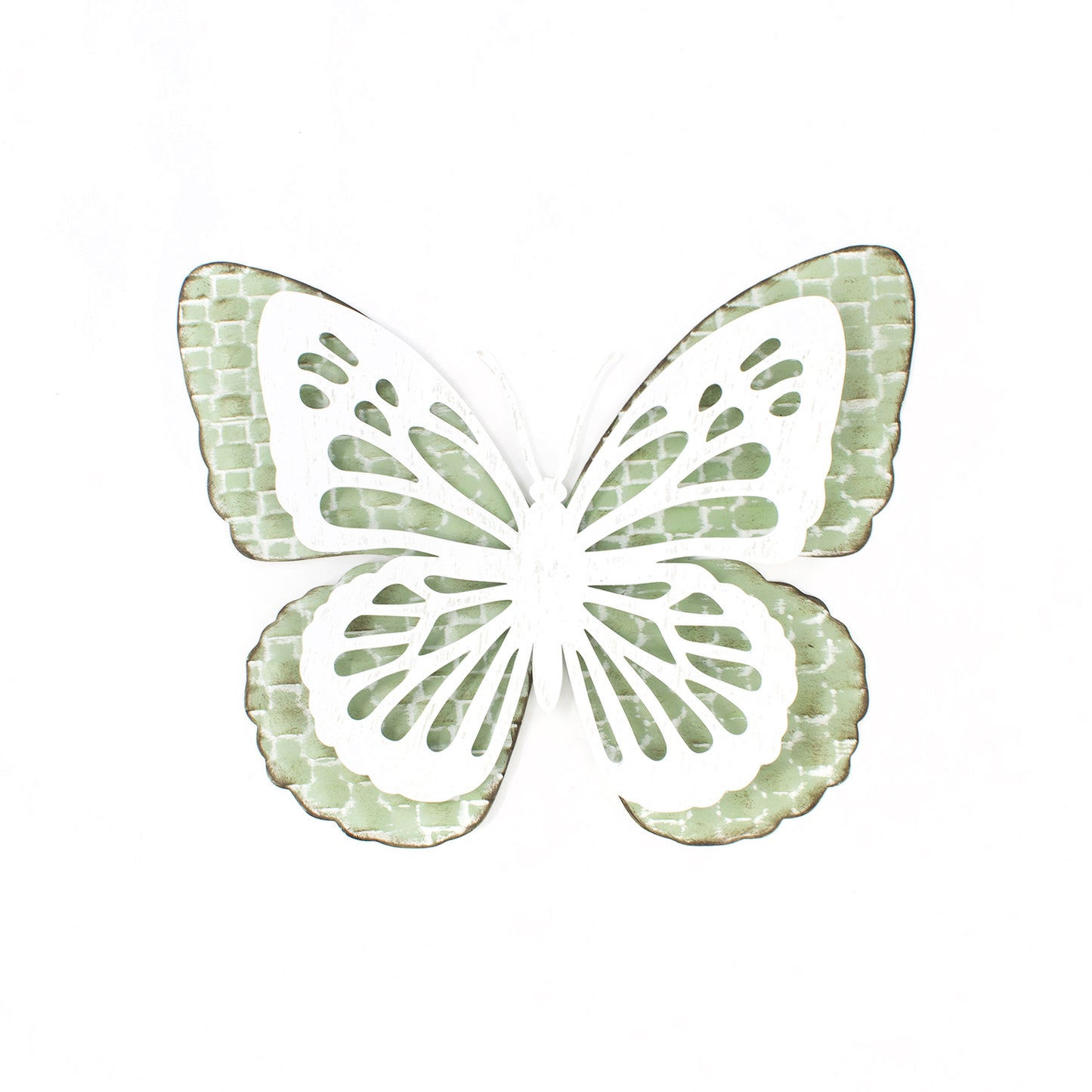 MAF41106 - Large Sage Metal Butterfly