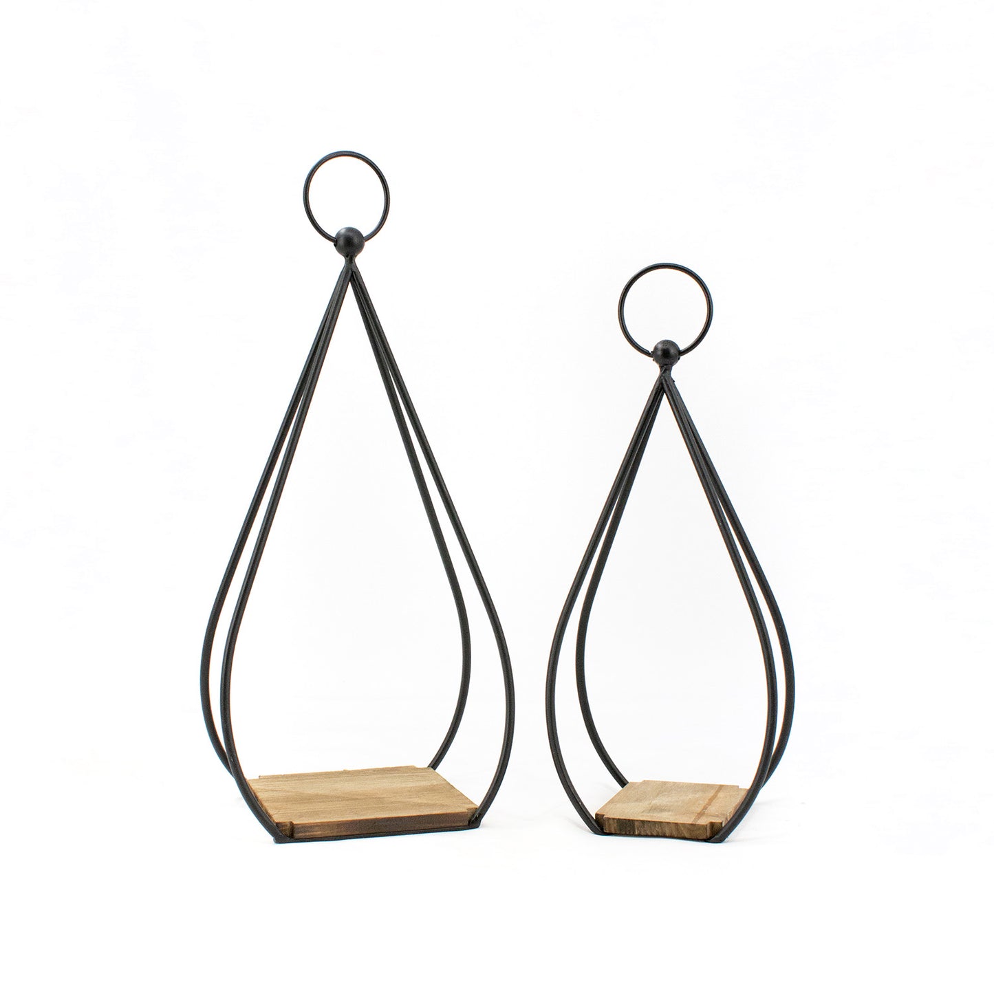 MAF41112-2S - Set of 2 Teardrop Candle Holders