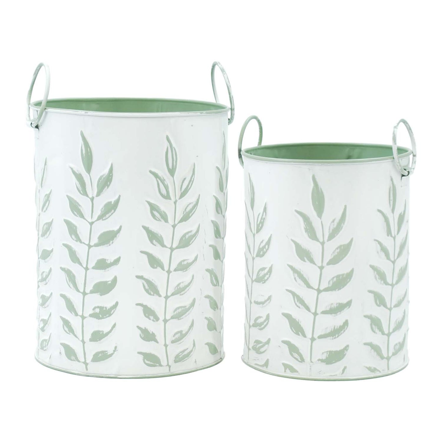 MAF57708-2S - Set of 2 Sage Stem Buckets