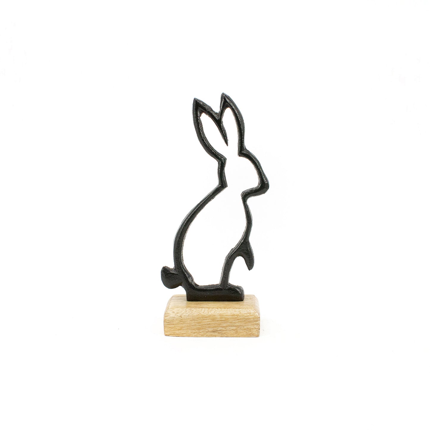 MAI41516 - Tall Metal Bunny Cutout on Stand