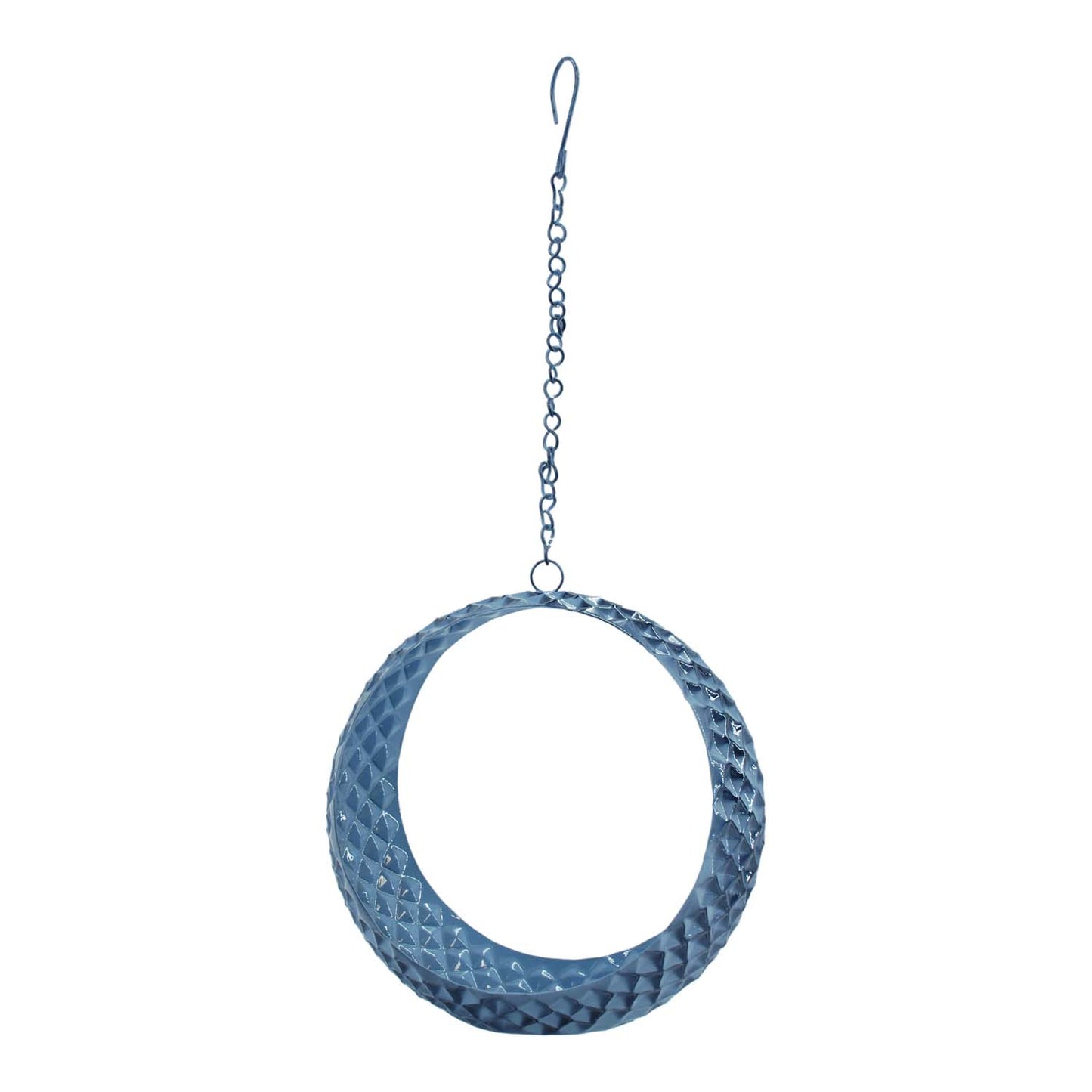 MAI57523 - Indigo Round Hanging Metal Pot