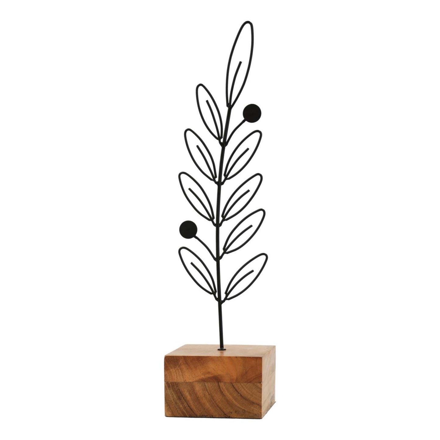 MAI57535 - Wire Stem on Wood Base