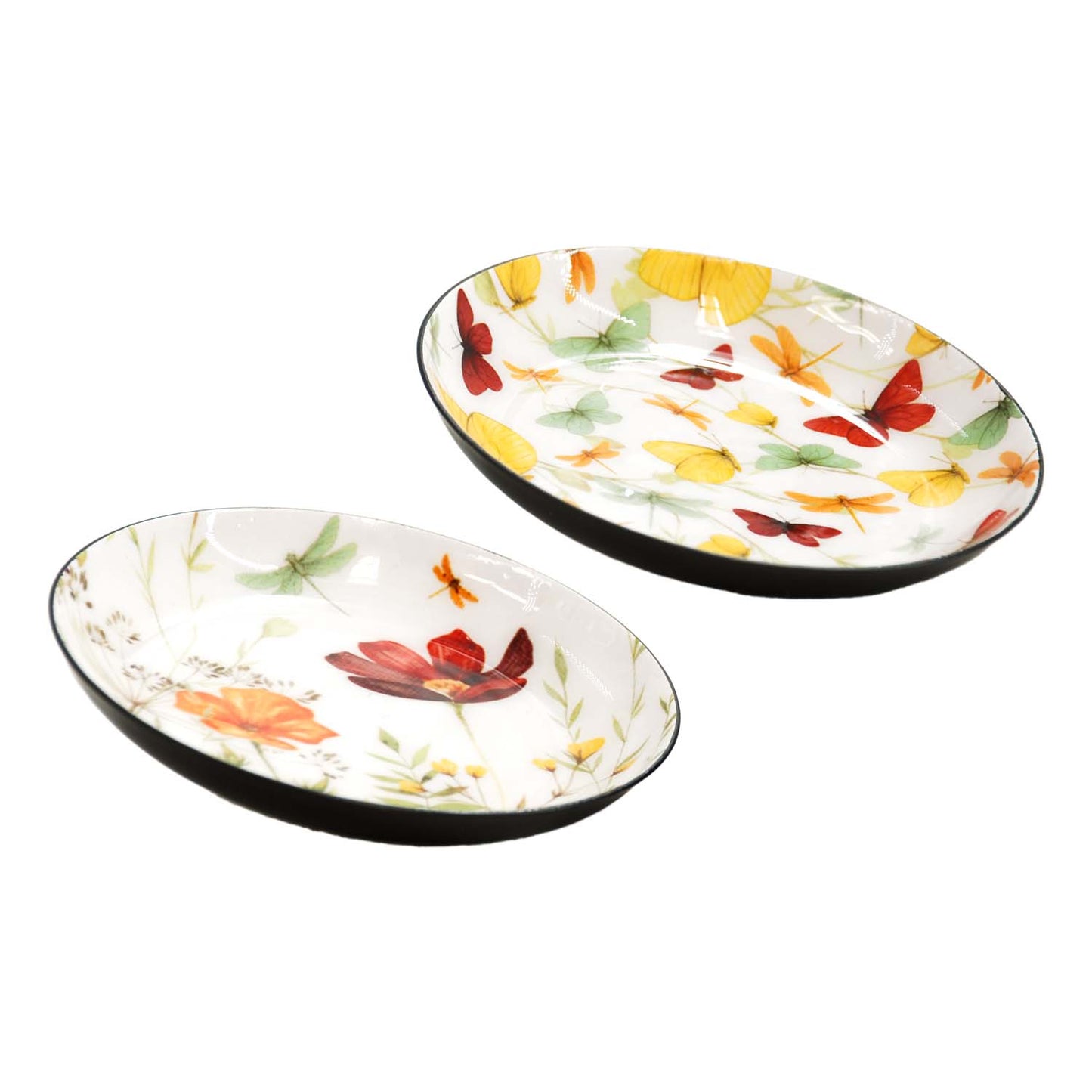 MAI57543-2S - Set of 2 Wildflower Metal Plates