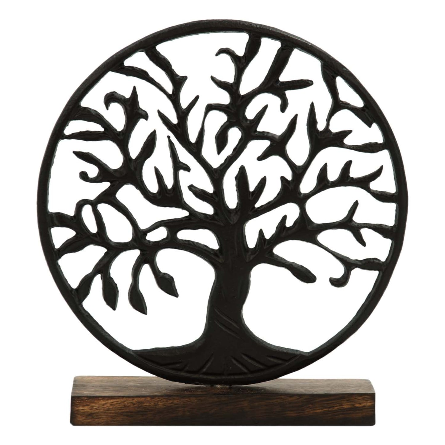 MAI57594 - Metal Round Tree of Life on Stand