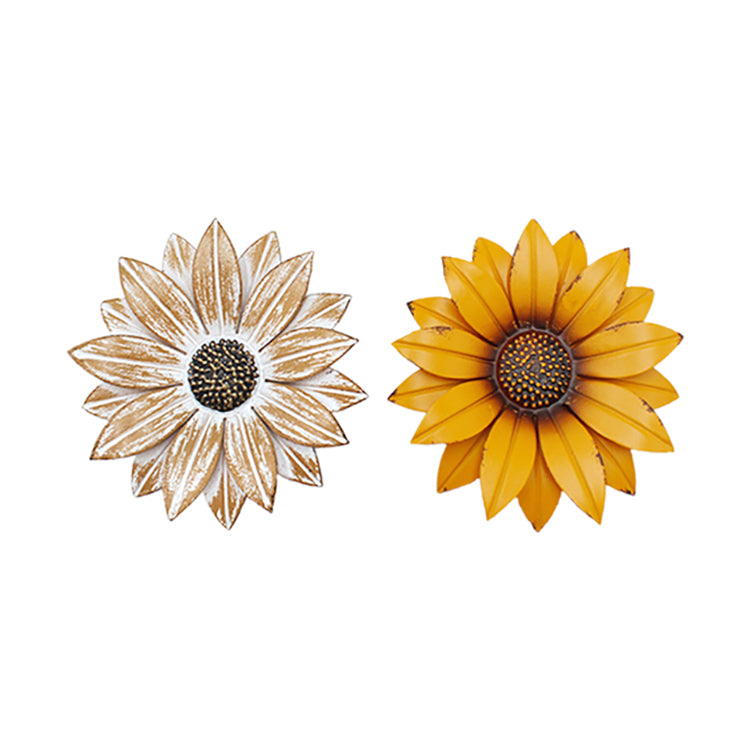 MFF25043-2A - 2 Assorted Tan and Yellow Sunflower Magnets