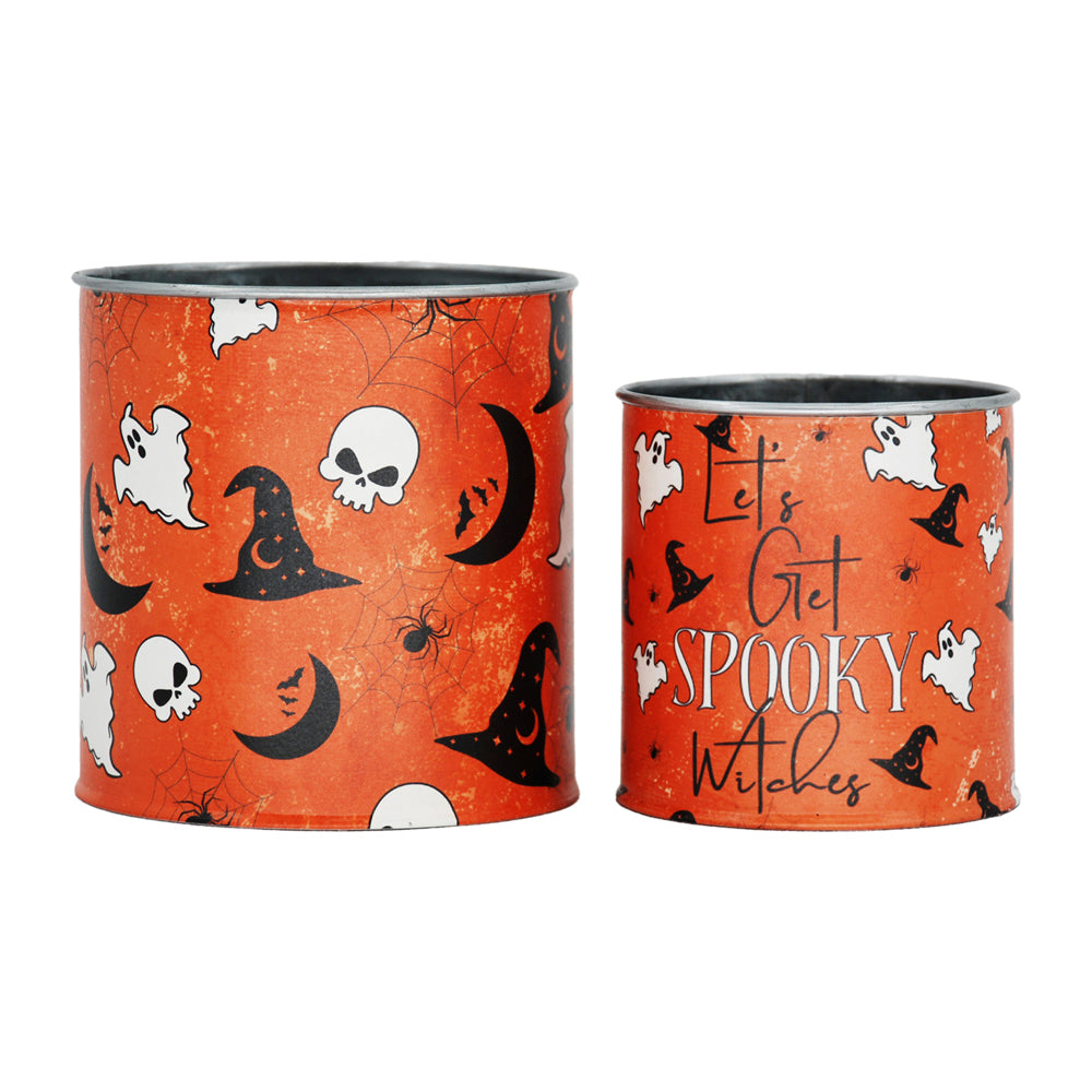 MFF42718-2S - Set of 2 Spooky Halloween Mini Buckets