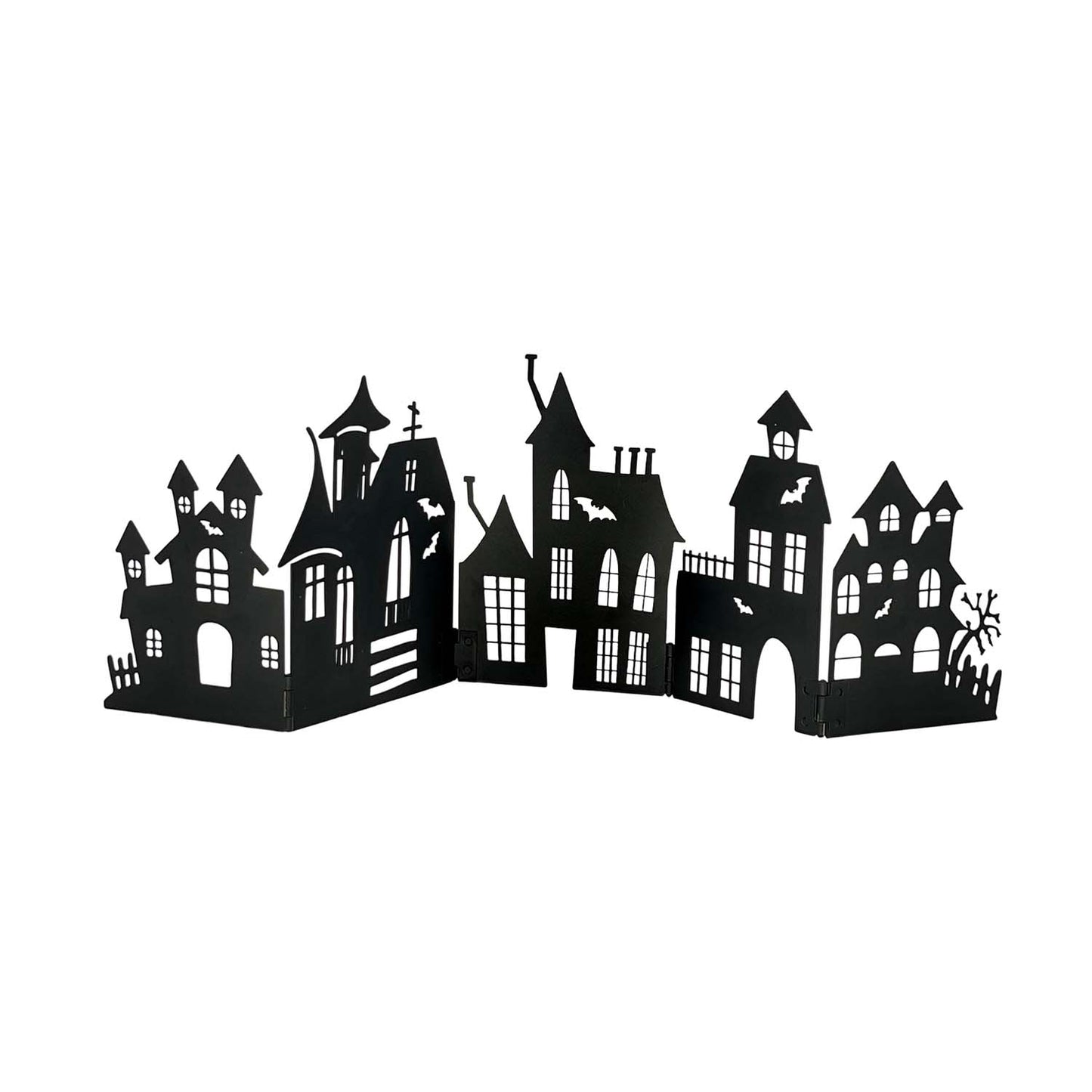 MFF58642 - Small Haunted Village Silhouette Cutout