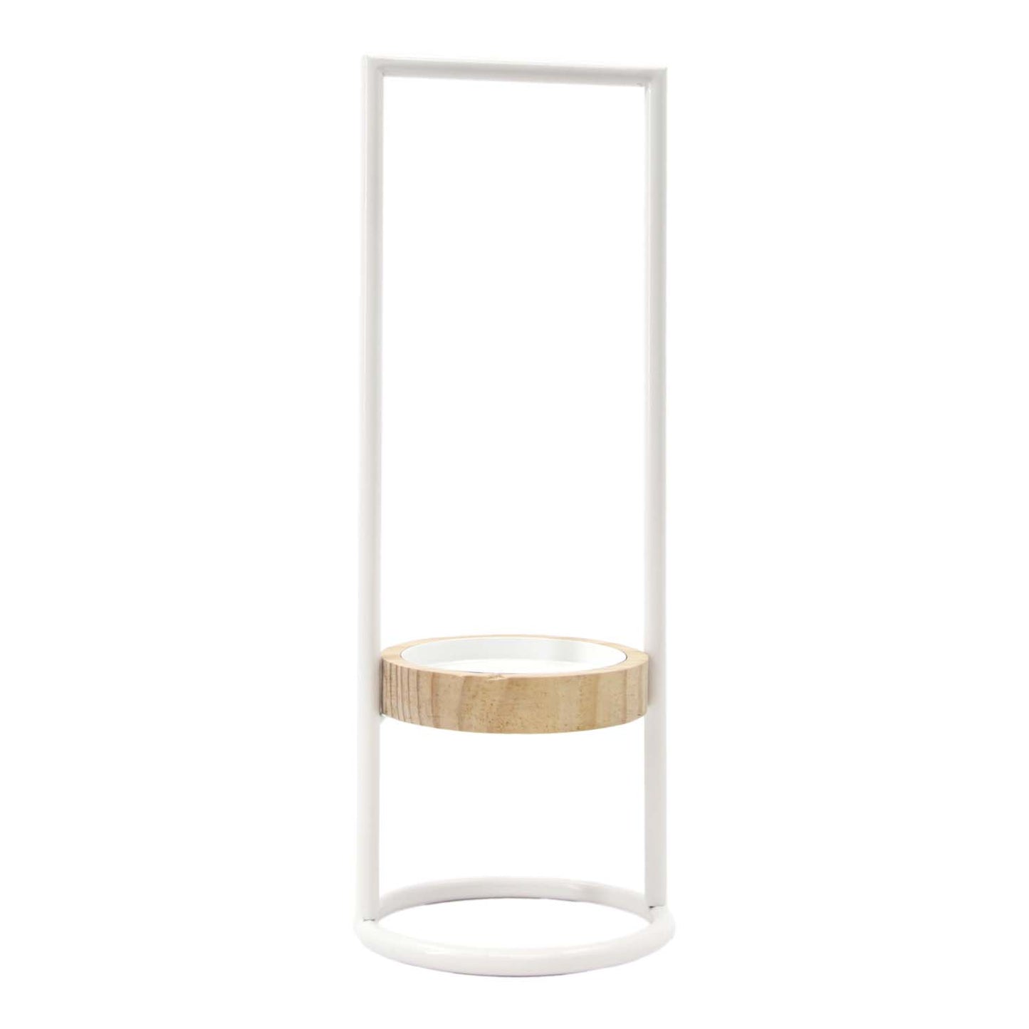MFF58652 - Large White and Natural Candle Riser with Handle