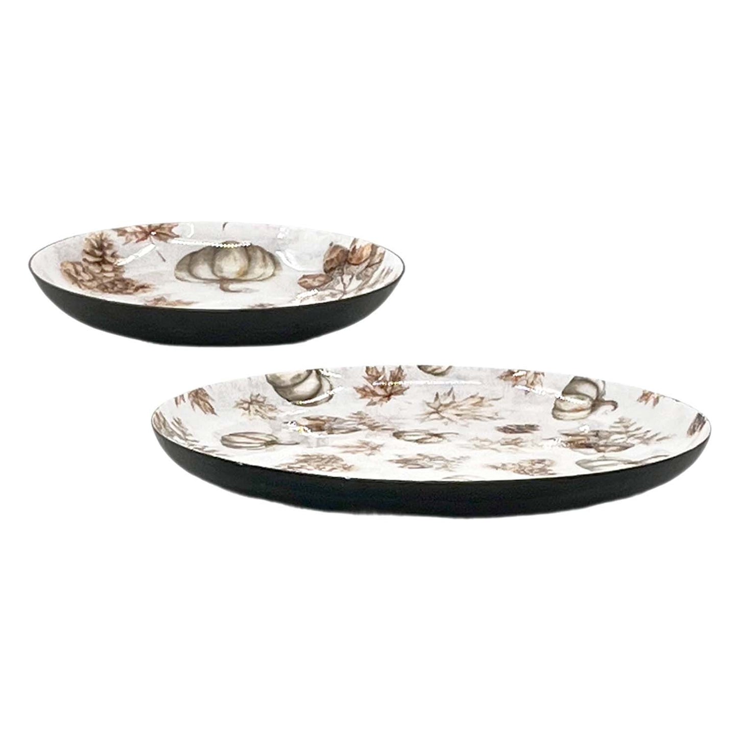 MFI58962-2S - Set of 2 Rooted in Nature Metal Plates