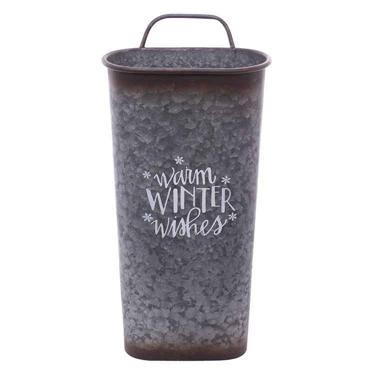 MXF09887 - Warm Winter Wishes Wall Pocket