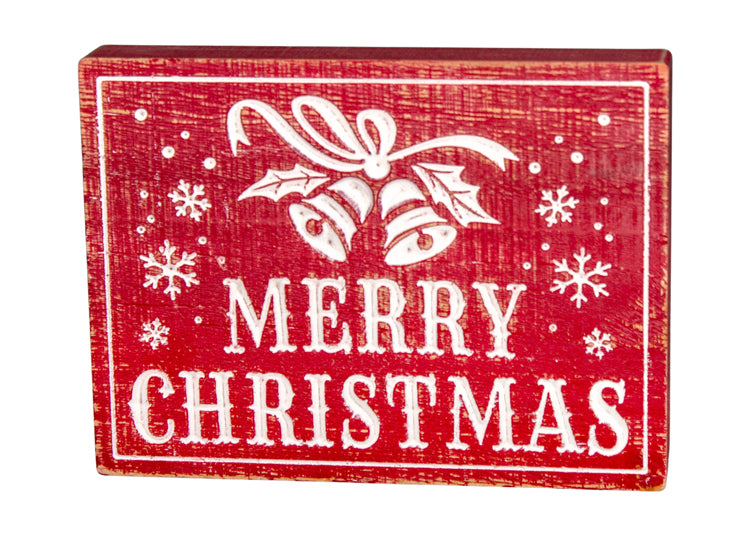 MXF26635 - Merry Christmas Block Sign