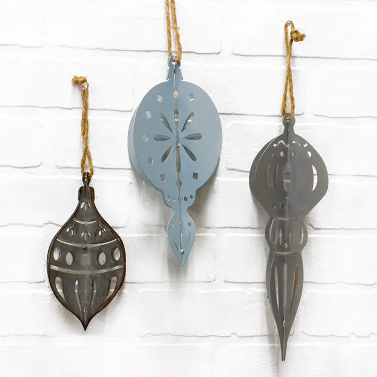 MXF26820-3A - 3 Assorted Frosty Sky Ornaments