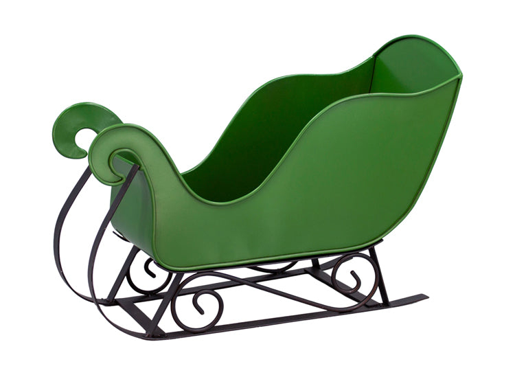 MXF26837G - Green Metal Sleigh