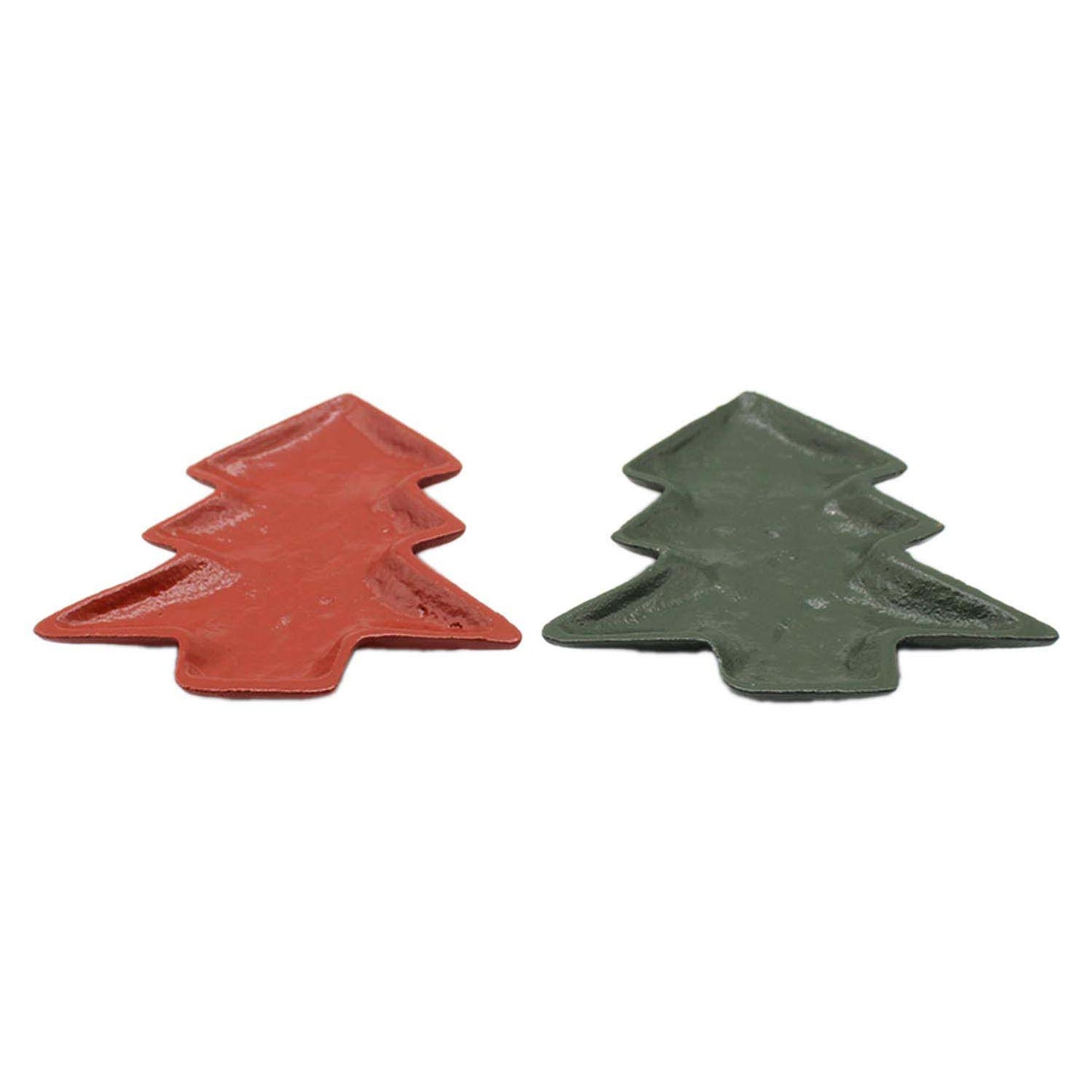 MXF59170-2A - 2 Assorted Red and Green Tree Trays