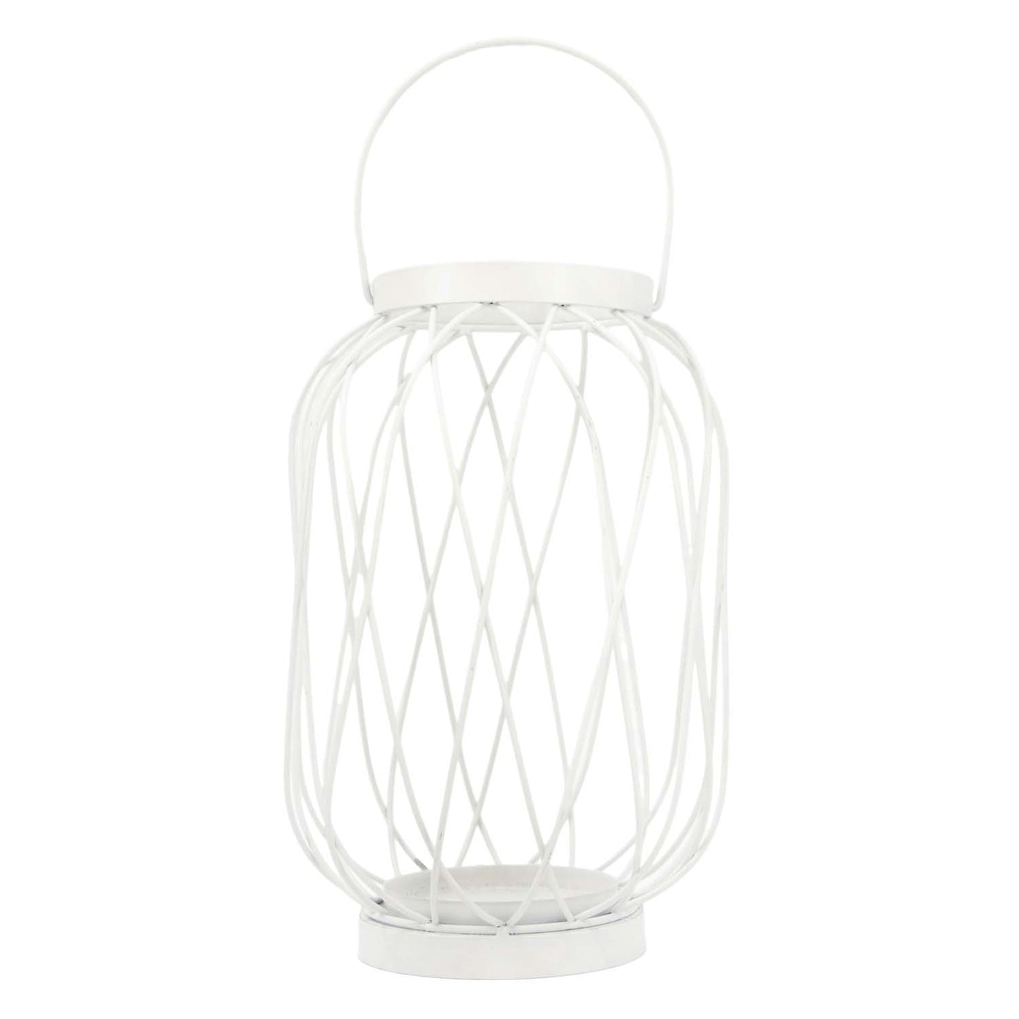 MXF59724-WT - White Cage Lantern