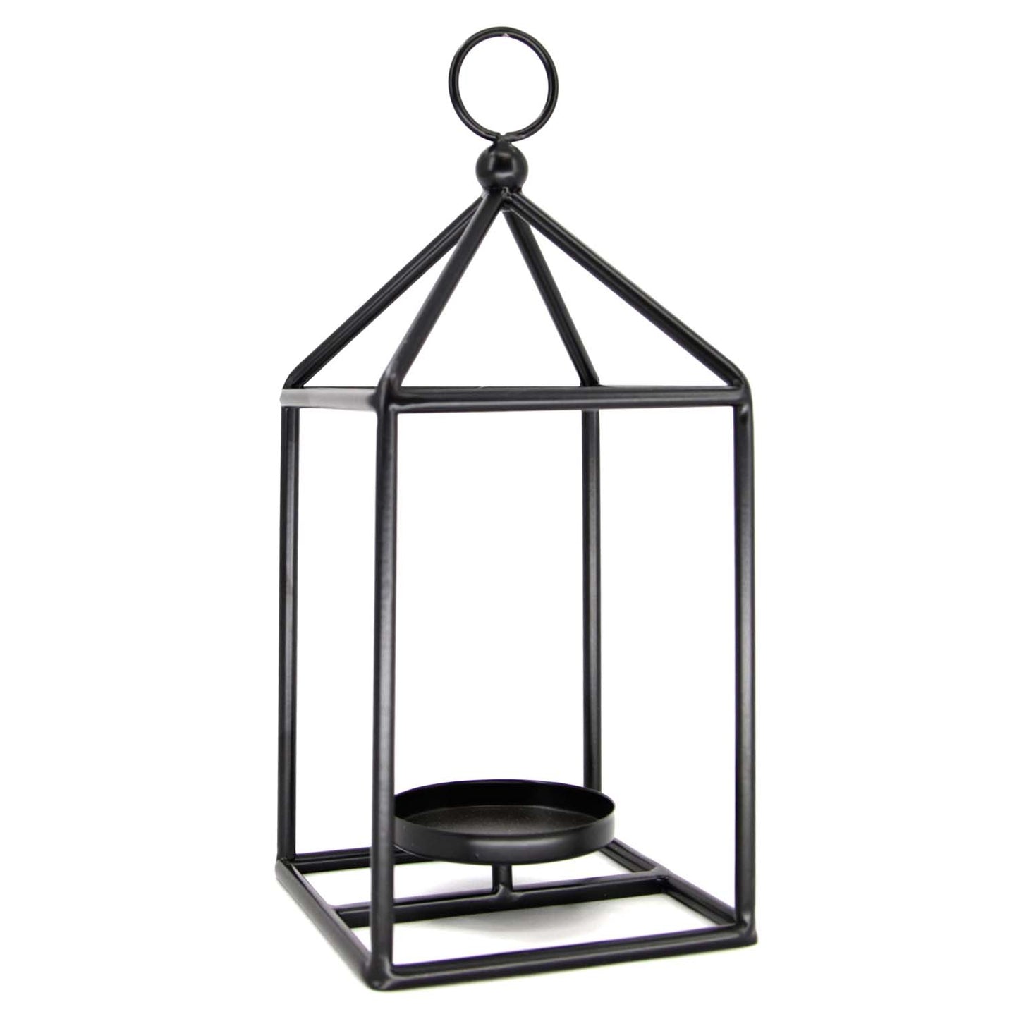 MXF59824 - Simple Black Open House Lantern