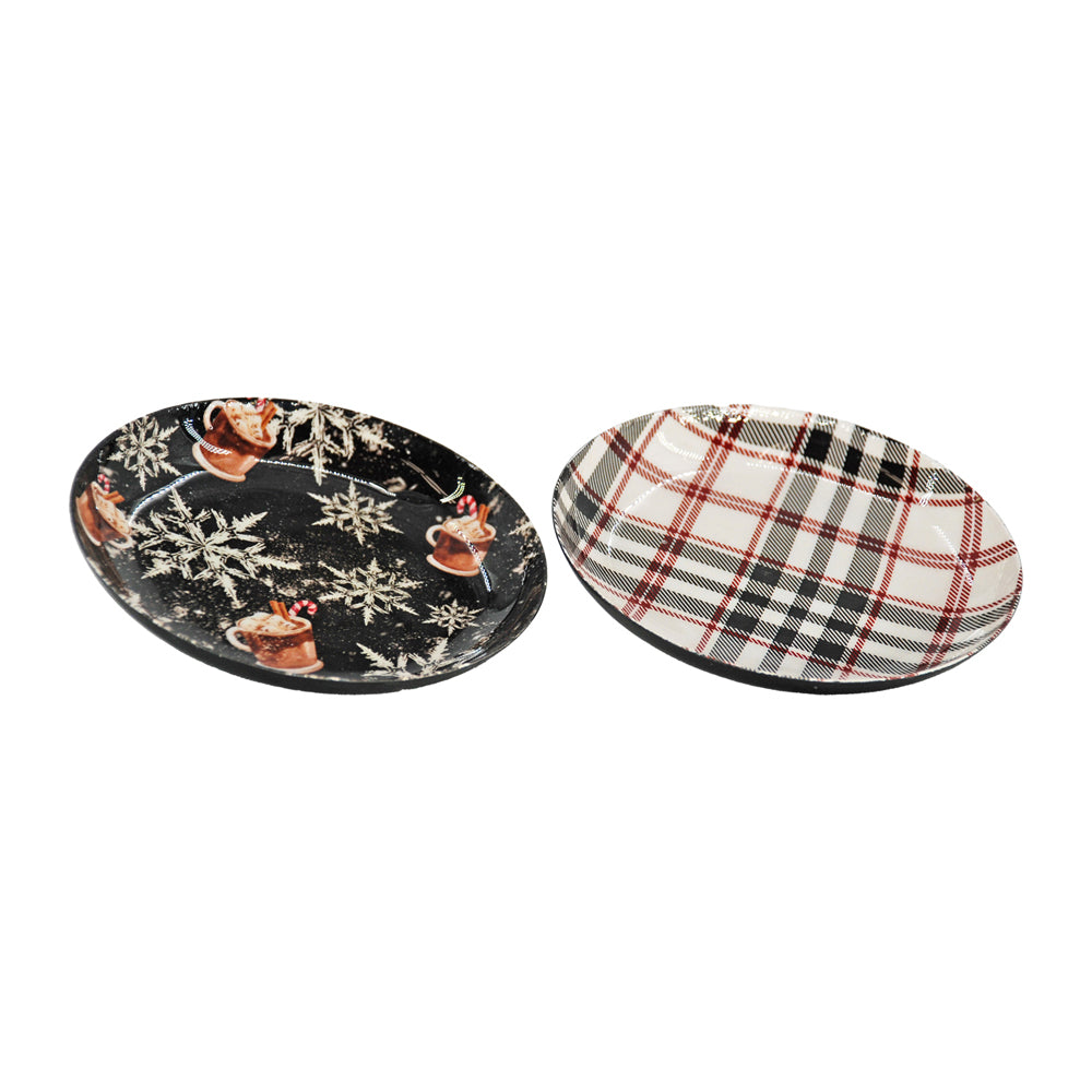 MXI43580-2S - Set of 2 Hot Cocoa Metal Plates