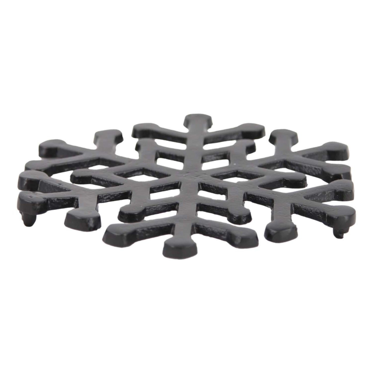 MXI59504 - Black Aluminum Snowflake Trivet