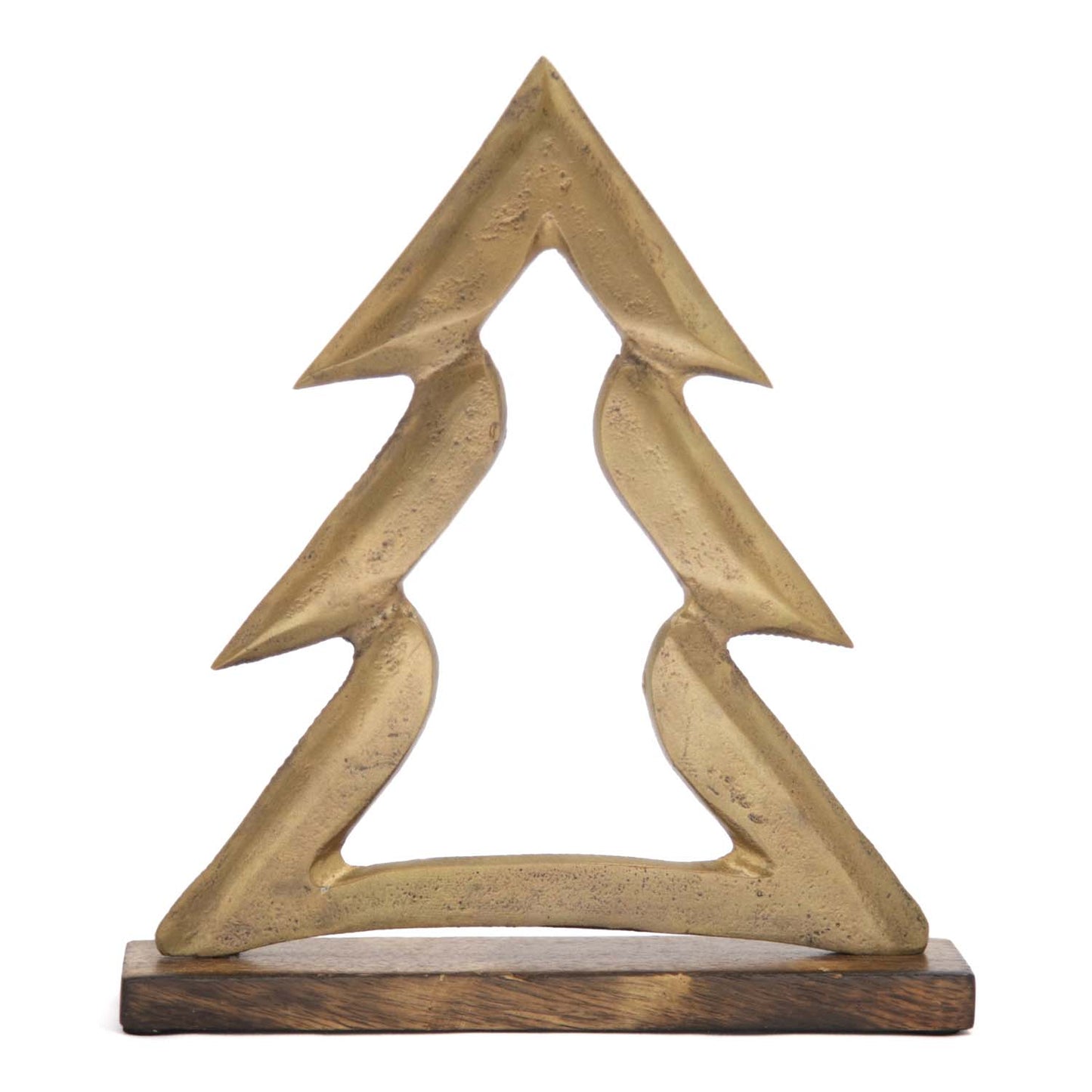 MXI59522-LG - Tall Antique Brass Tree on Stand