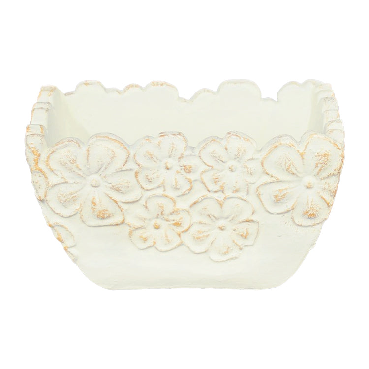 RAF34019 - Rectangular Flowery Flower Pot