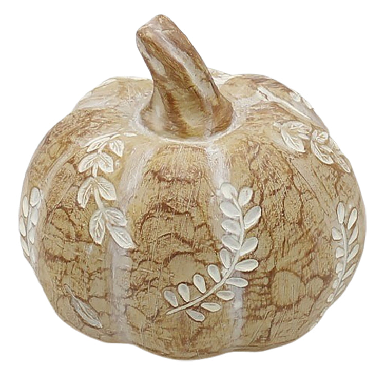 RFF38021 - Leaf Engraved Wide Resin Pumpkin
