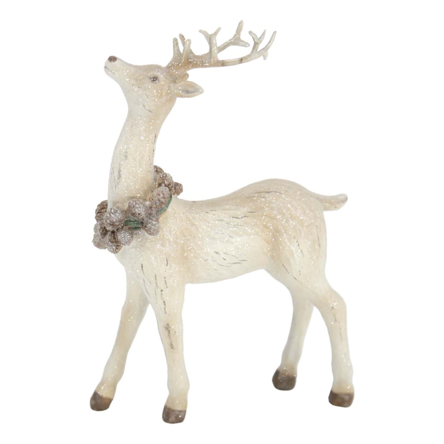RXF59751 - Resin Deer with Neck Wreath