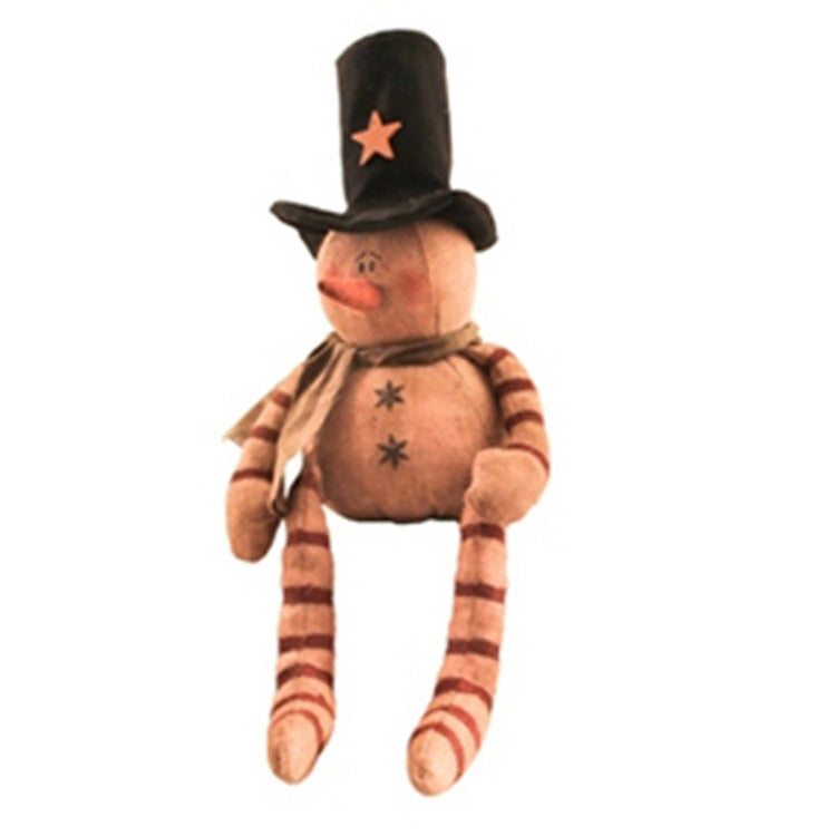 TDX3351 - Candy Cane Burlap Snowman