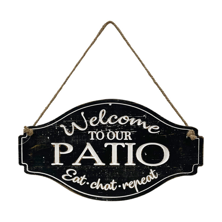 WAF34605 - Welcome to our Patio Sign