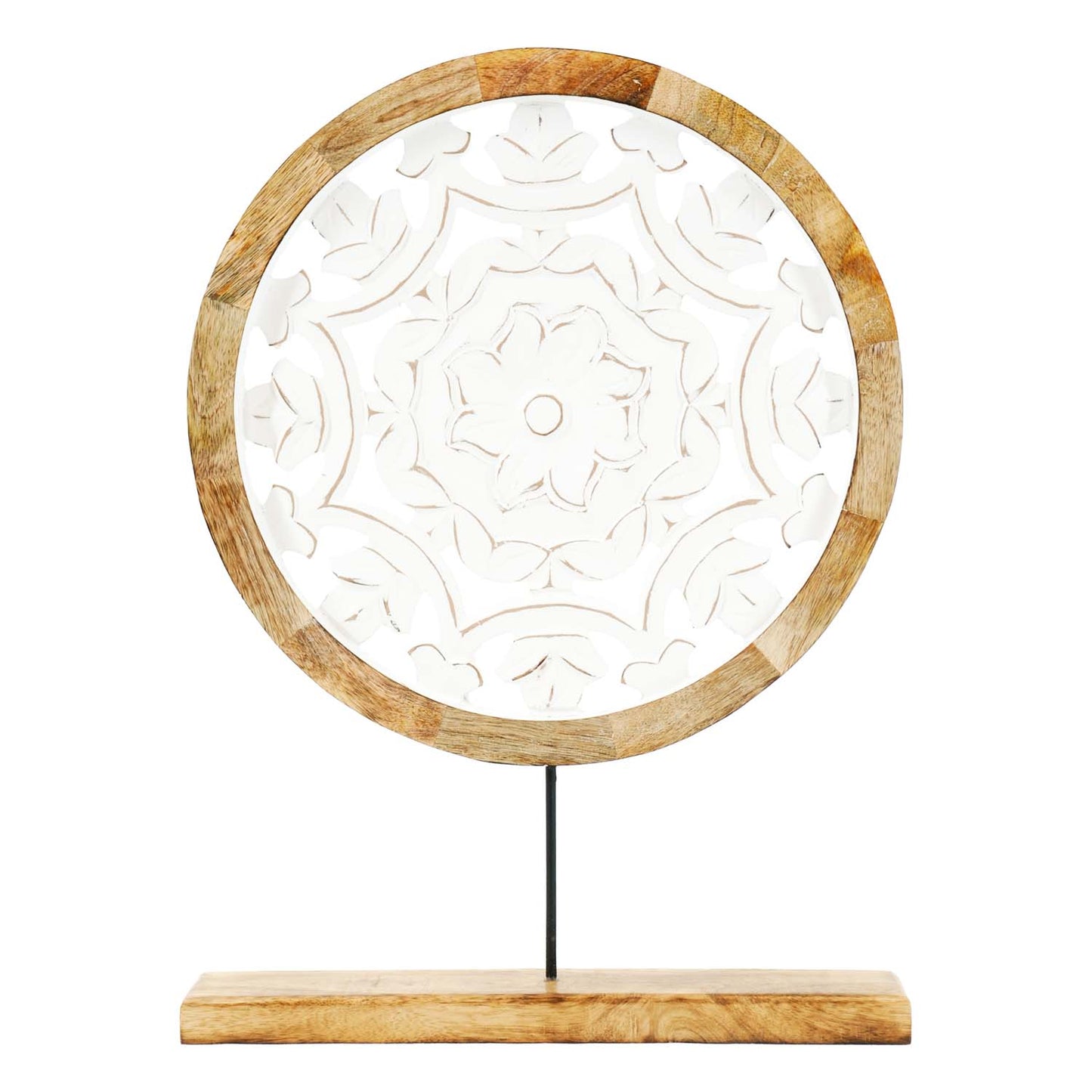 WAI57950-LG - Large Round Cutout Wood Stand
