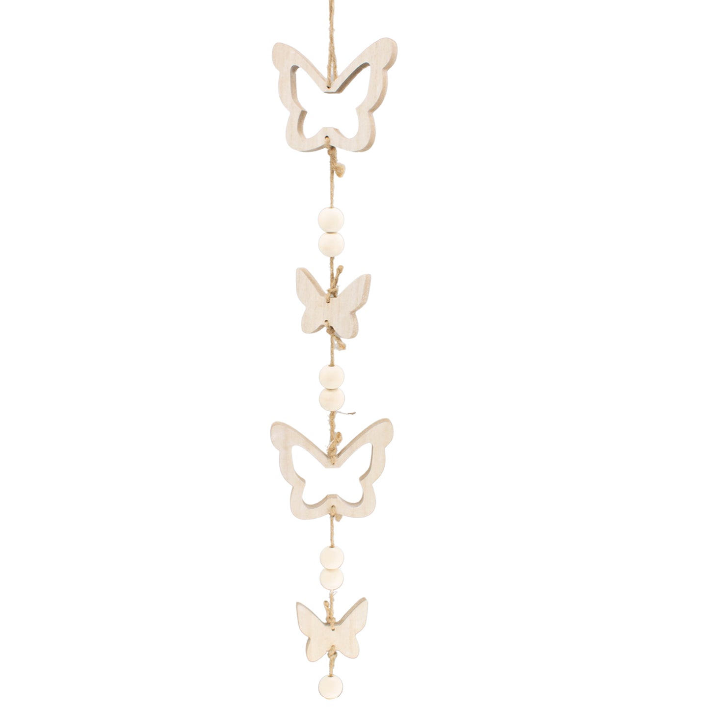 WAQ41326 - Wooden Butterfly Garland