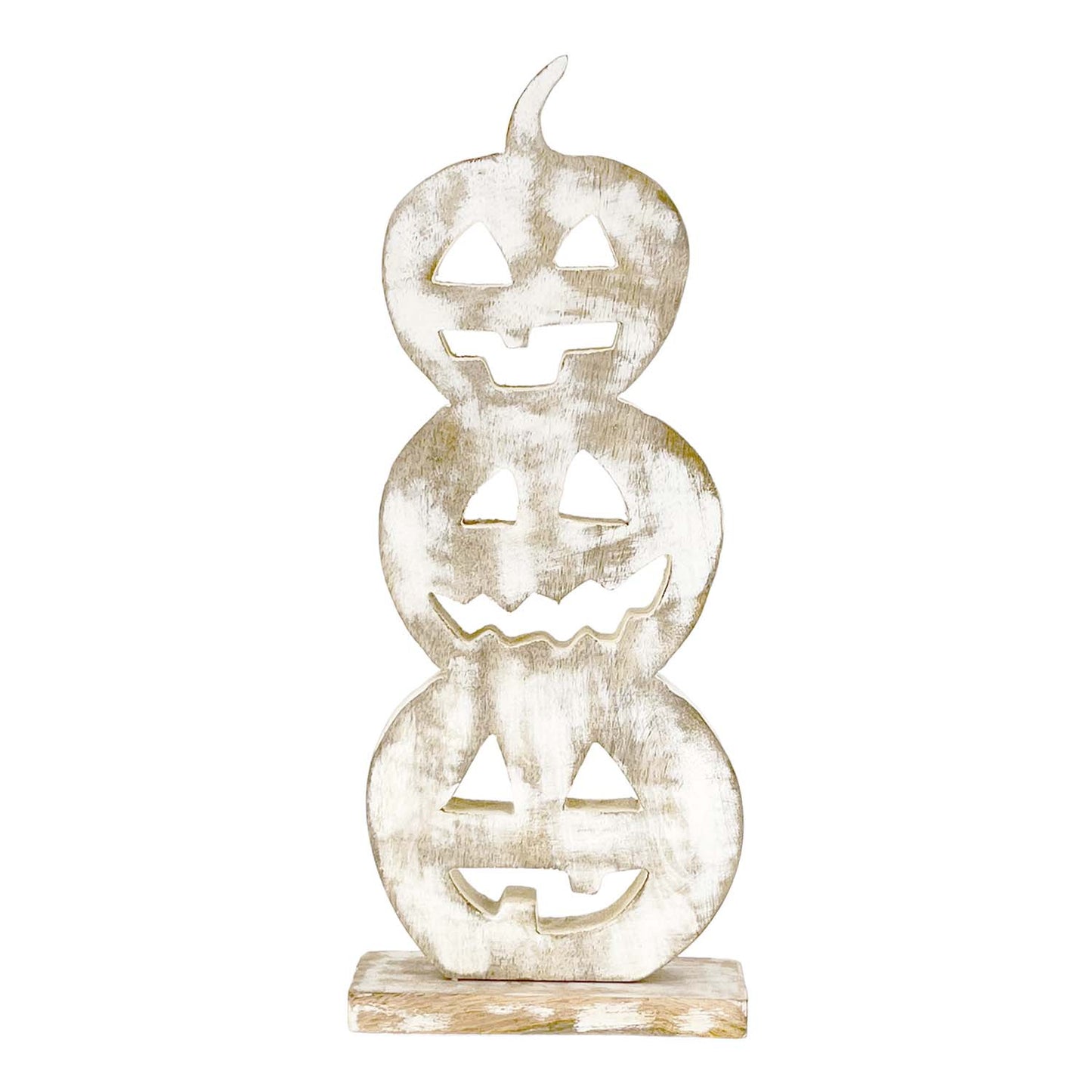 WFI58997 - Mango Wood Jack O Lantern Stack Stand