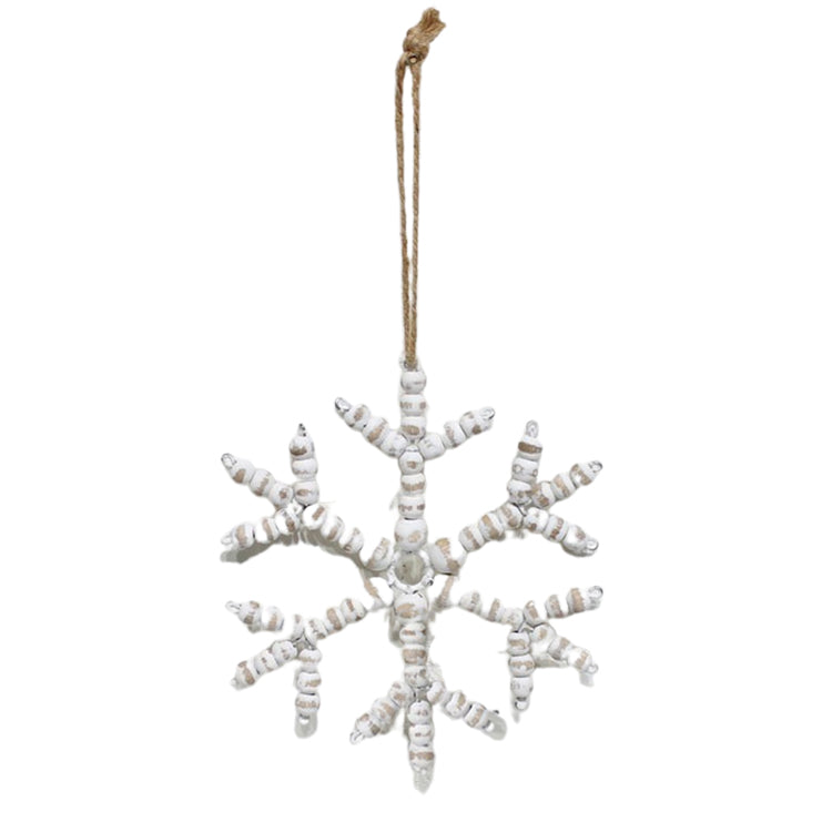 WXF39164 - Medium Beaded Snowflake Ornament