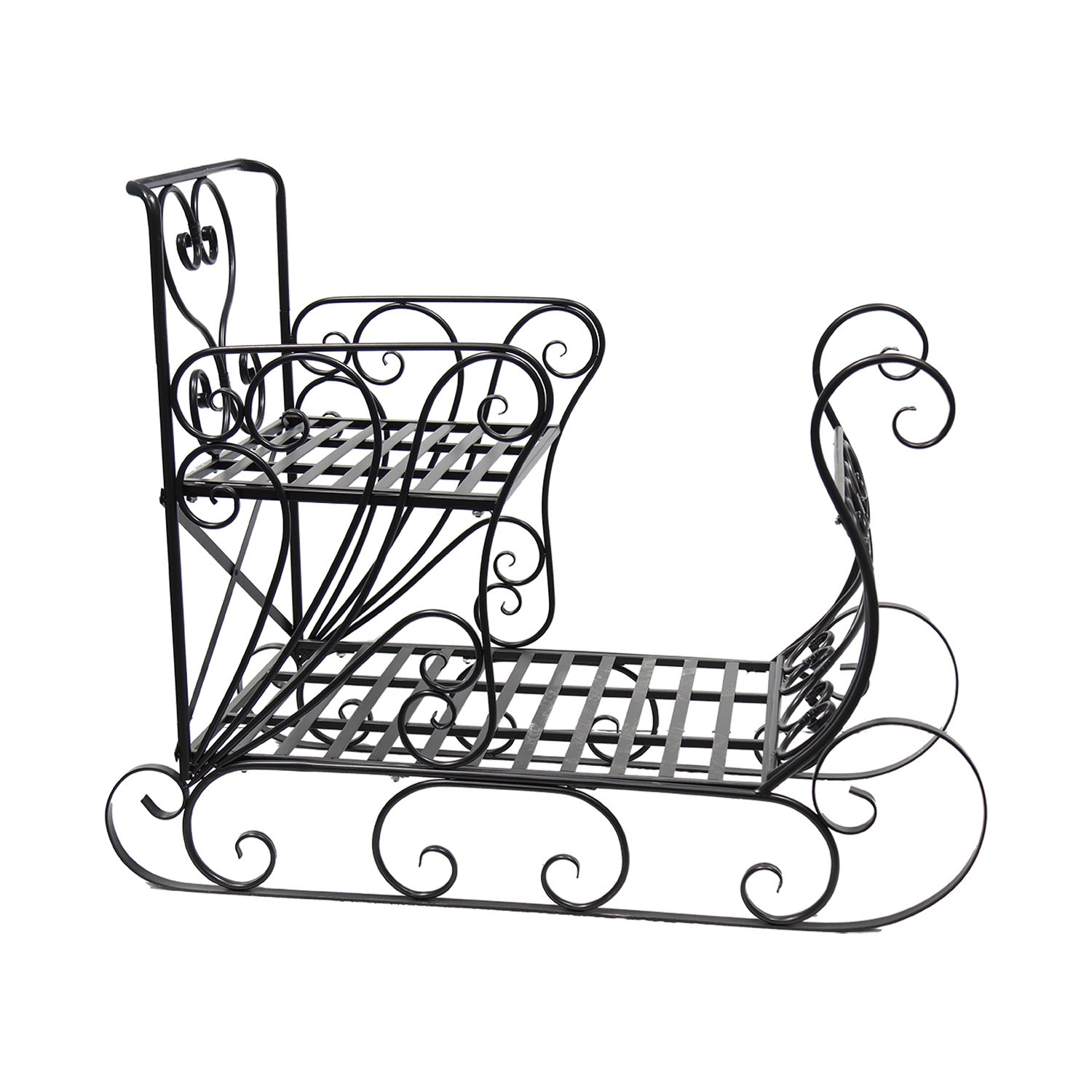 25MXF615 - Large 2 Tier Antique Sleigh Shelf